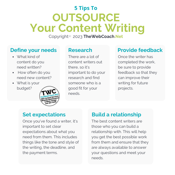 5 tips to outsource content writing